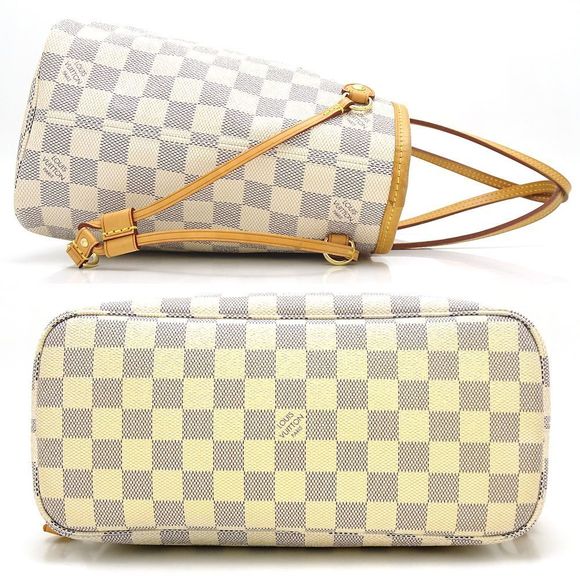 Louis Vuitton Damier Azur Neverfull PM Shoulder Bag - Picture 2 of 7